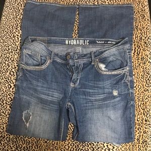 Hydraulic light colored jeans, size 17